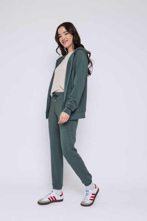 Tina-Luxe Fleece Oversized Zip Hoody
